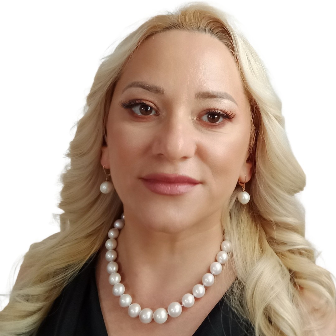 Colier cu Perle Naturale Edison Albe 11,5–14,5 mm, Aur Alb 14K, Model Pălărie Neagră, Vedere Frontală